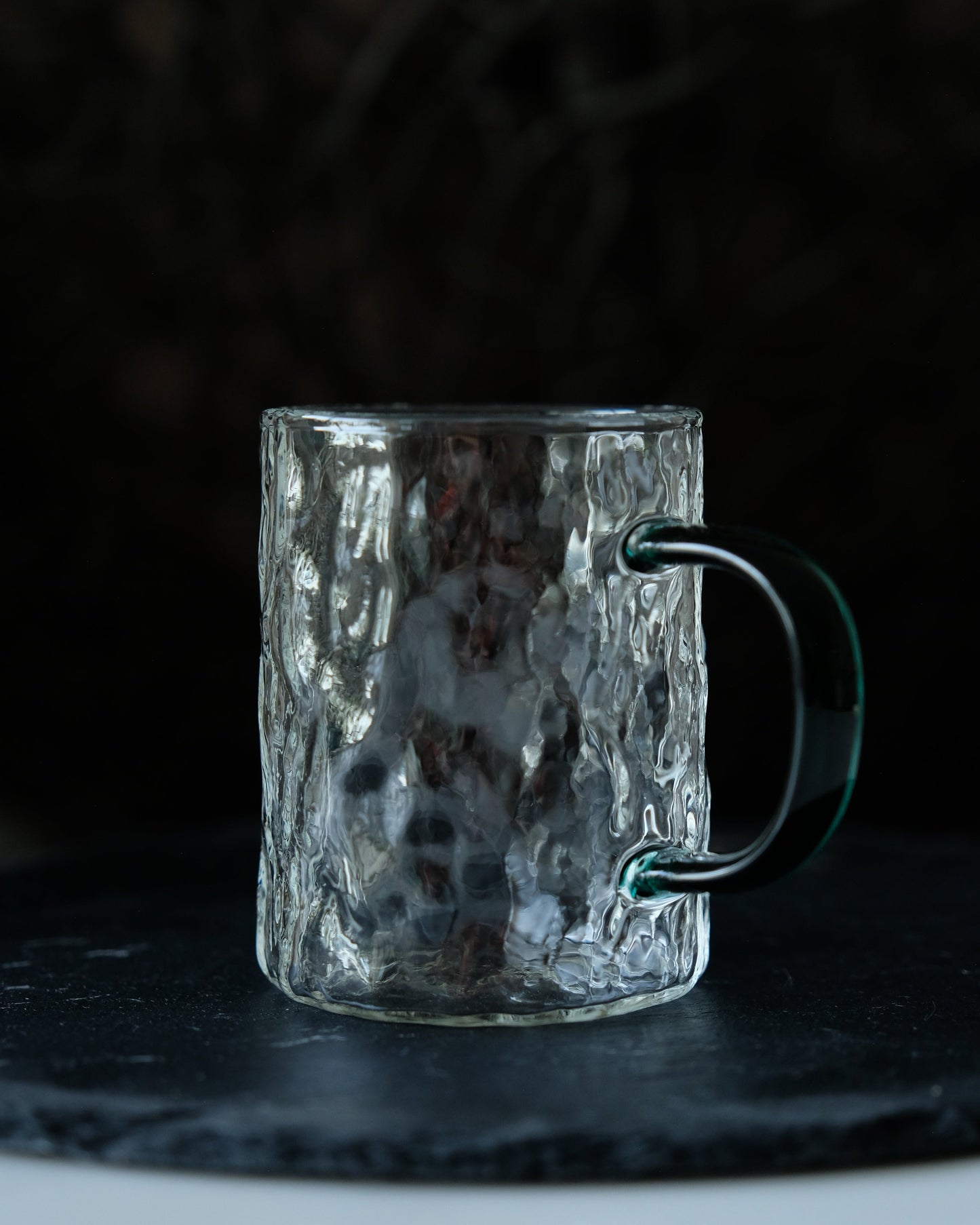 Textured Glass Mug