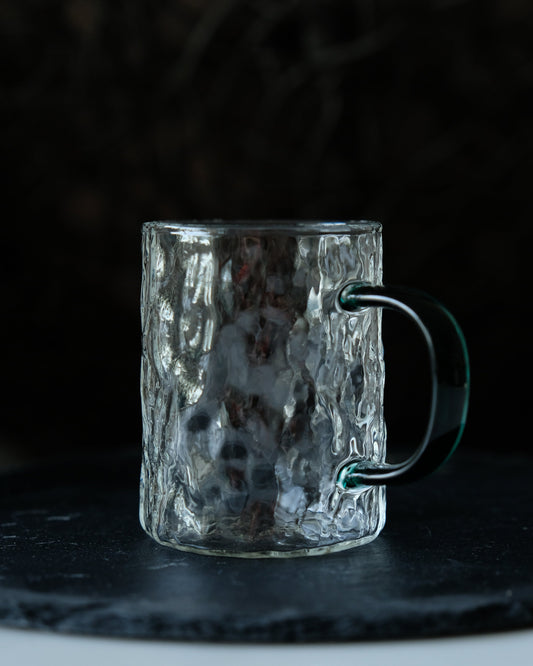 Textured Glass Mug